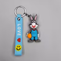 سر کلیدی جا سویچی عروسکی طرح خرگوش باگز بانی رنگ آبی