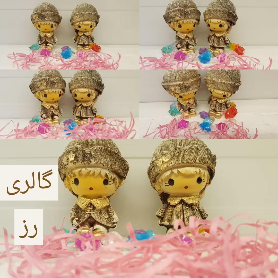 مجسمه دخترپسر 2تایی(استخوانی)