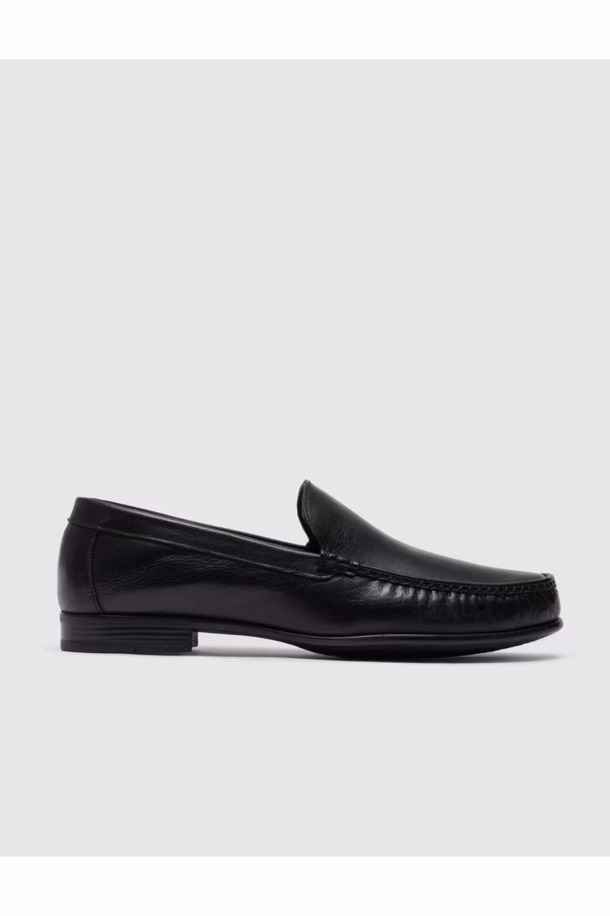 کفش های کژوال مشکی مردانه سیاه چرمی واقعی Loafer Cabani