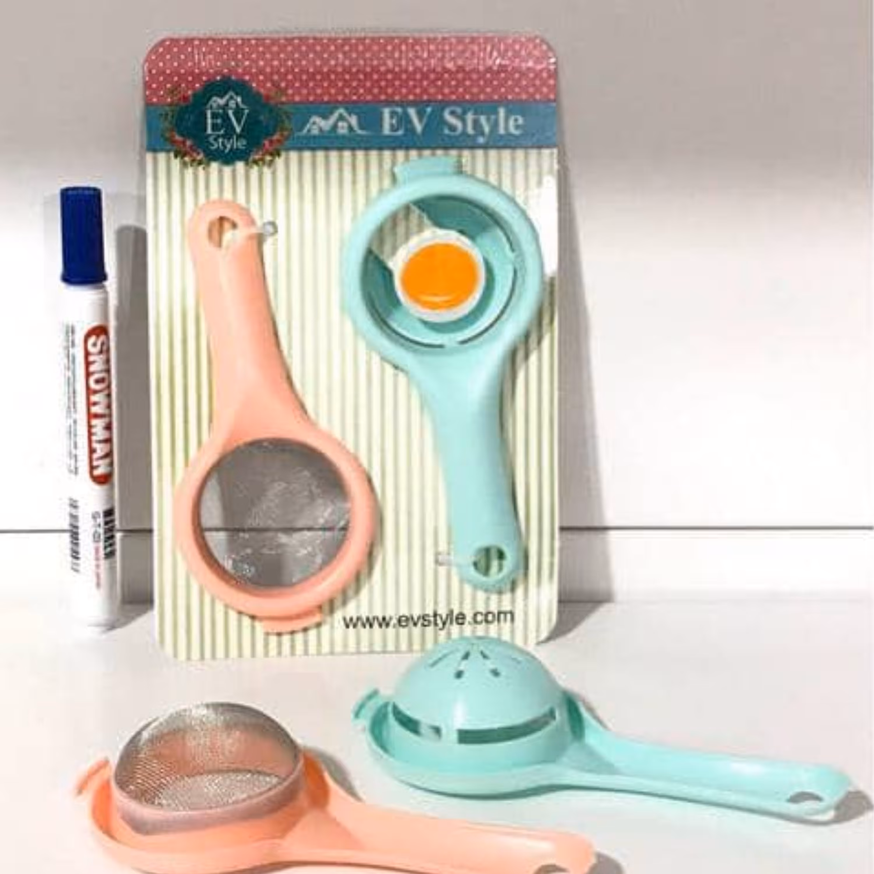 جدا کننده زرده تخم مرغ ایو استایل مدل HM به همراه صافی چای 