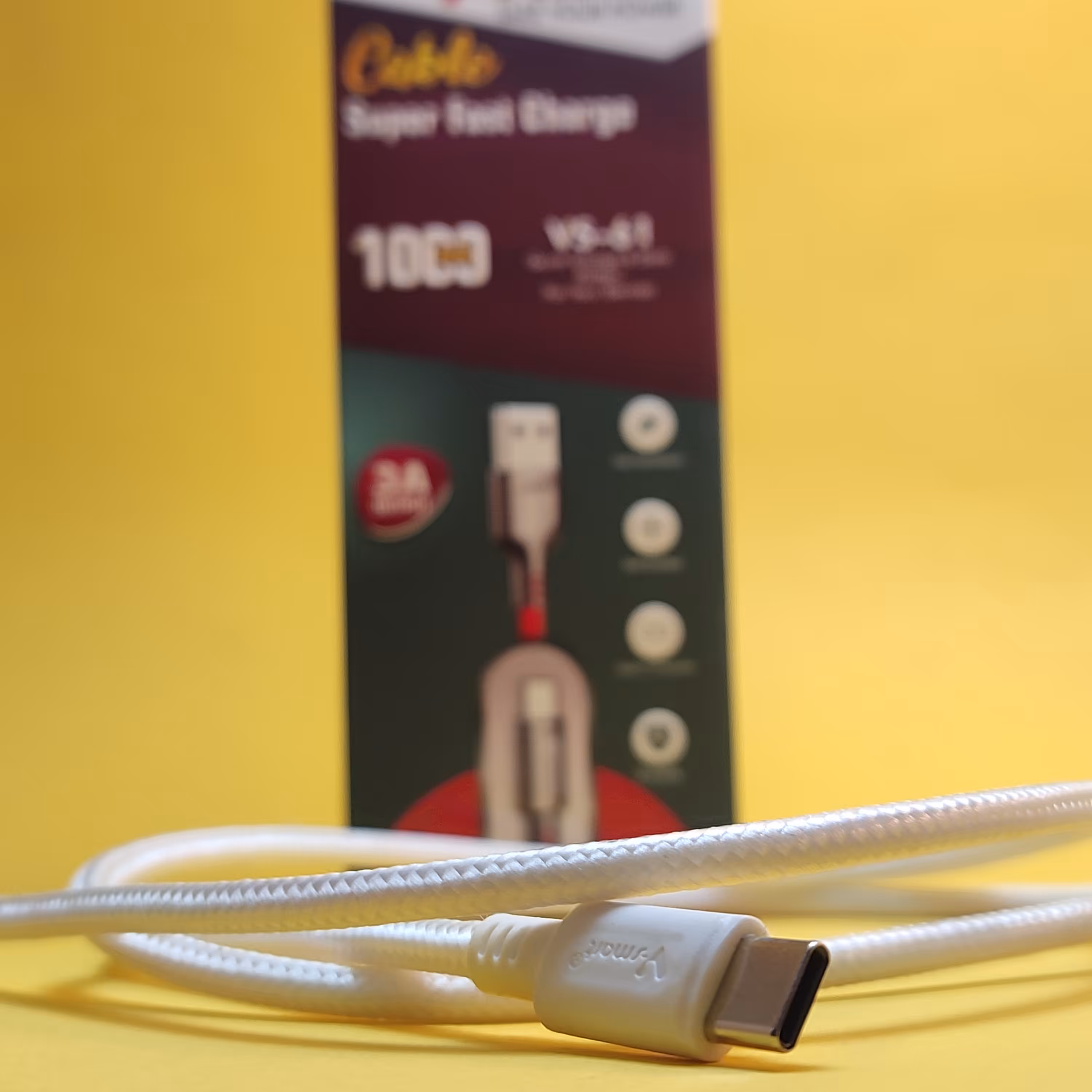 کابل اورجینال تیپ سی وی اسمارت Vsmart کنفی با قدرت 3آمپر 