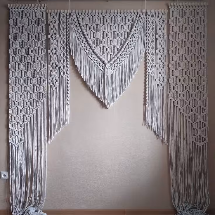 پرده مکرومه تشریفات...