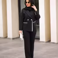 ست کت و شلوار مغذی دوزی