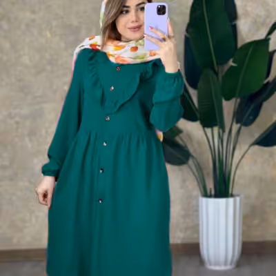 مانتو عروسکی سینه چیندار