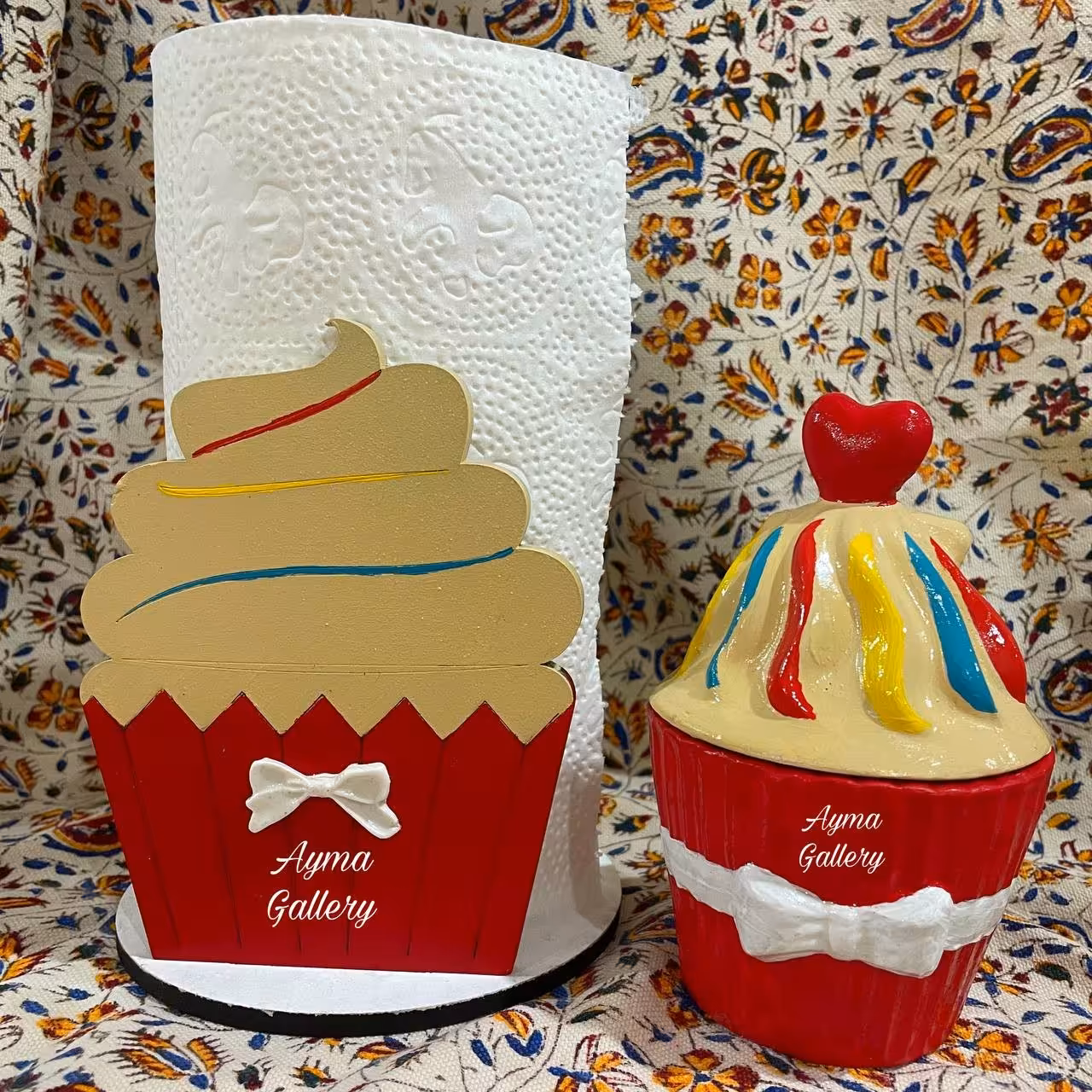 ست جا دستمال رولی و کاپ کیک