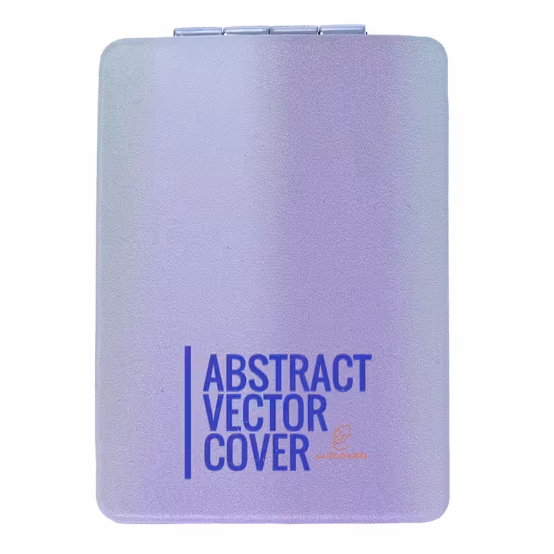 آینه مستطیلی جیبی (آرایشی) فانتزی طرح انگلیسی آبی 405