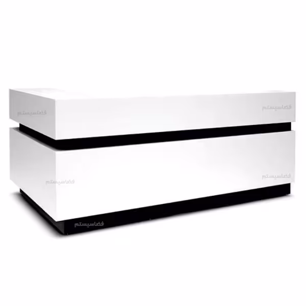 میز پیشخوان سفید مشکی کد 401