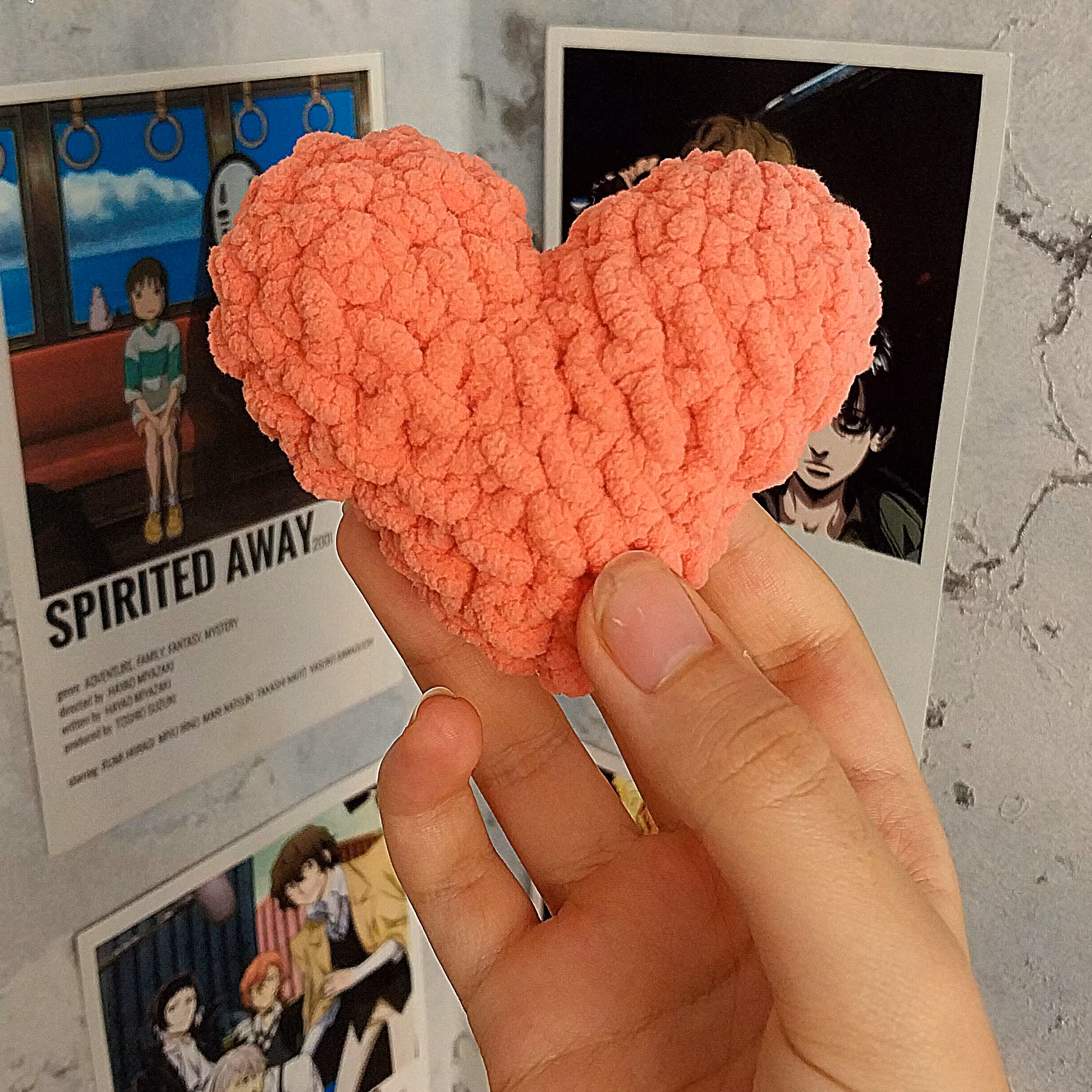 عروسک دستبافت فانتزی قلب 