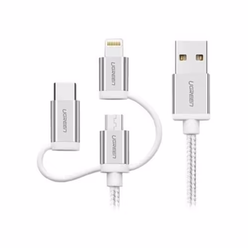 تبدیل USB به Lightning/Type C/MicroUSB یوگرین مدل 80825-US186