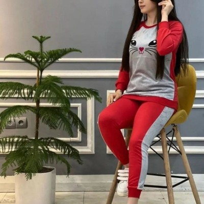 بلوز و شلوار پنبه لاکراه مدل ملوسک - کد 1718