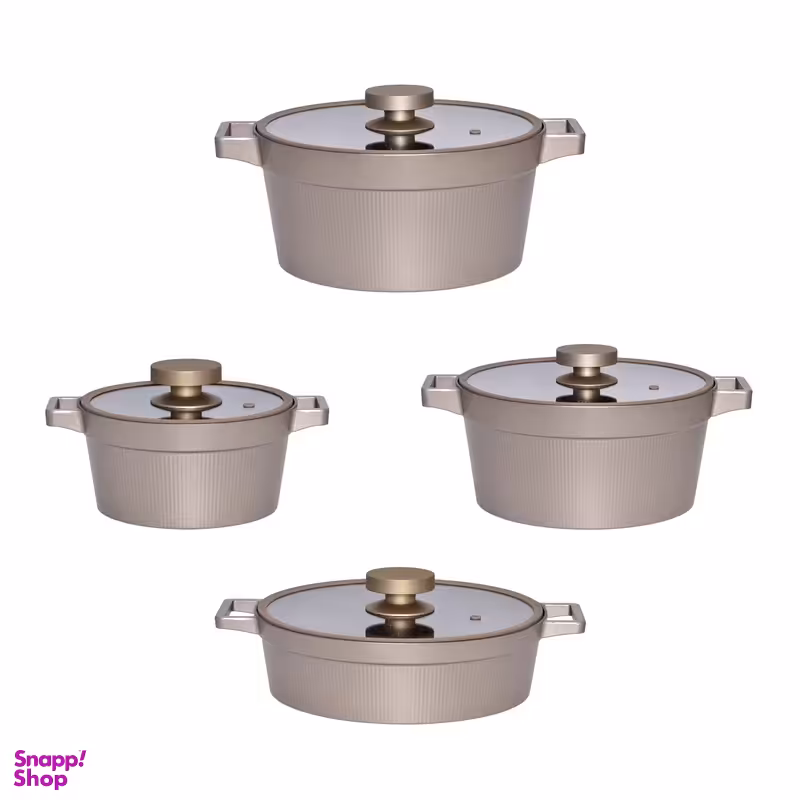 سرویس پخت و پز 8 پارچه یونیک طرح دیاموند کد 8506