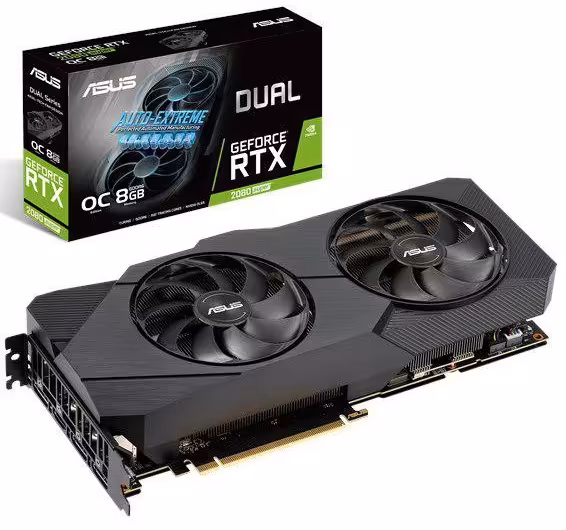 کارت گرافیک ایسوس مدل DUAL-RTX2080S-O8G-EVO با حافظه 8 گیگابایت