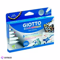 ماژیک 5 رنگ جیوتو Giotto مدل DECOR METALLIC