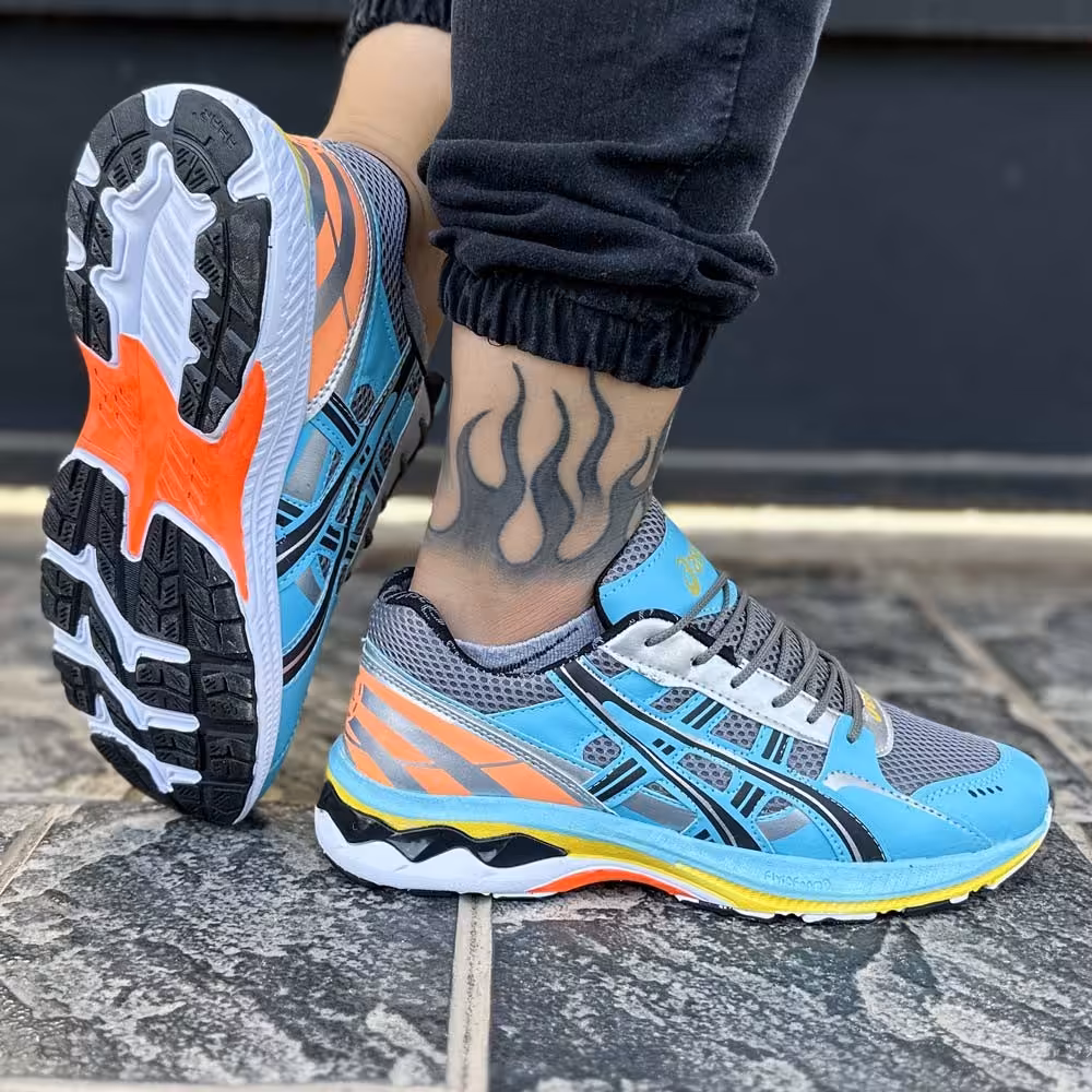 کتانی مردانه ASICS آبی(ارسال رایگان و 7 روز مهلت مرجوع کردن به هر دلیلی)