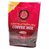 کافی میکس 1×3 ویا بسته 50 تایی. هر بسته حاوی 50 ساشه 18 گرمی پودر قهوه فوری
