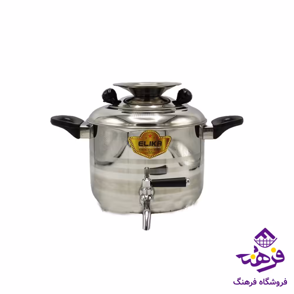 کتری استیل ایرانی 9شیردار الیکا . شقایق