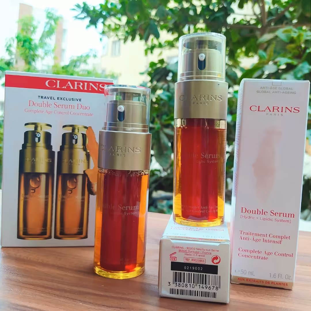 سرم دوگانه کلارنیس سیستم هیدریک  لیپیدیک ست 2تایی کنترل سن