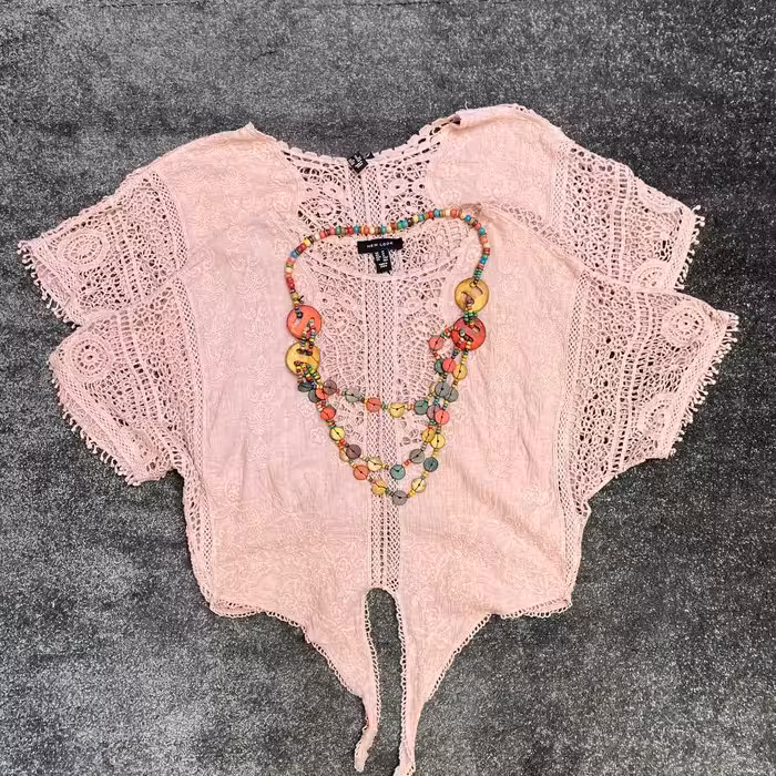 شومیز گیپور مجلسی جلو گره ای