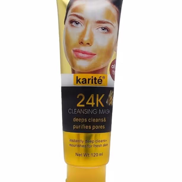 ماسک صورت کاریته مدل طلای 24 عیار حجم 120 میل