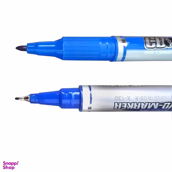 ماژیک سی دی مدل X-130 رنگ آبی بسته 2 عددی