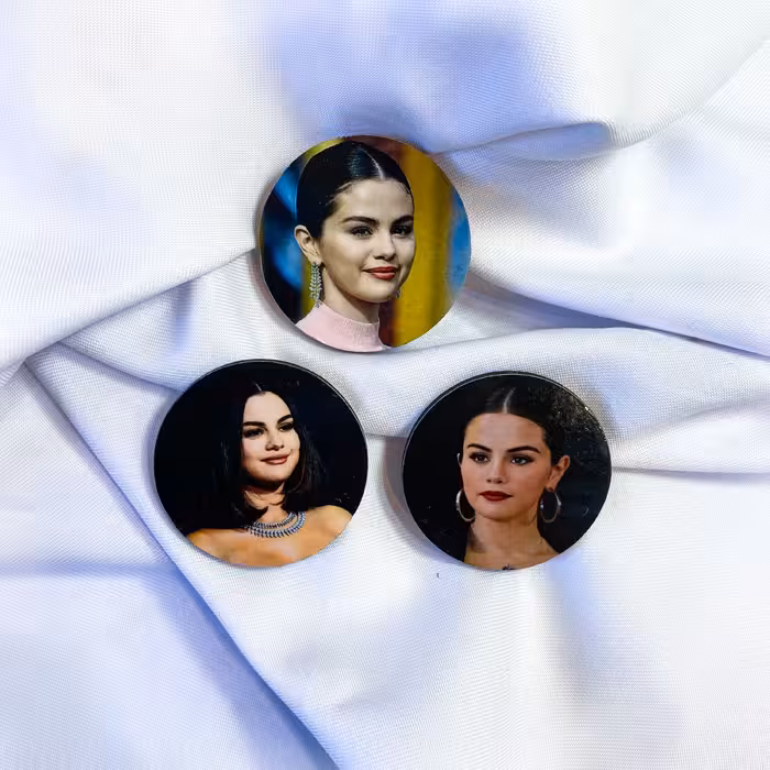 پک 3 تایی پیکسل چوبی با طرح سلنا گومز