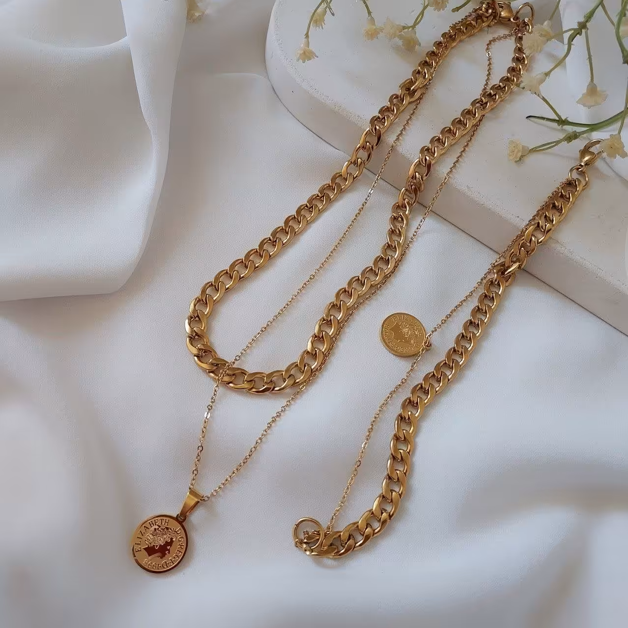 گردنبند دولاین ودستبند دولاین