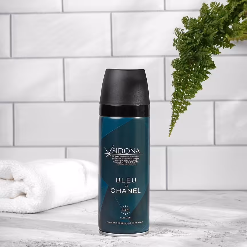 اسپری خوشبو کننده و ضدتعریق بدن رایحه ی بلوچنل مردانه