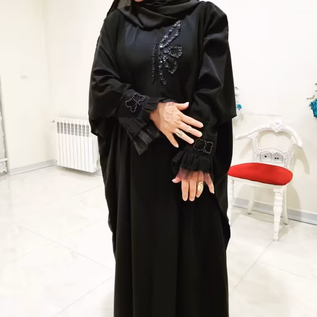 عبا با خرجکار مروارید و پولک