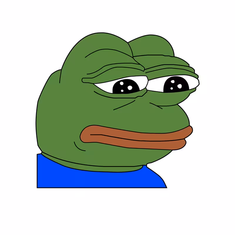استیکر لپ تاپ مدل FeelsBadMan