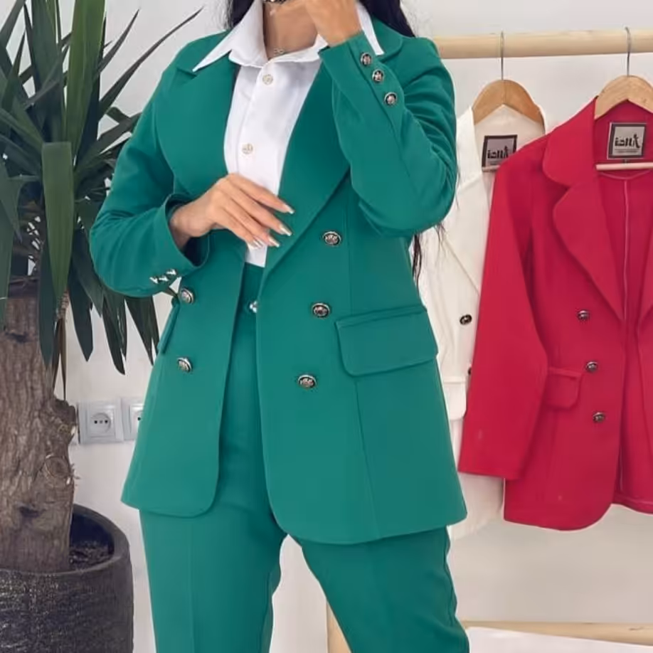 کت و شلوار یقه انگلیسی گرد