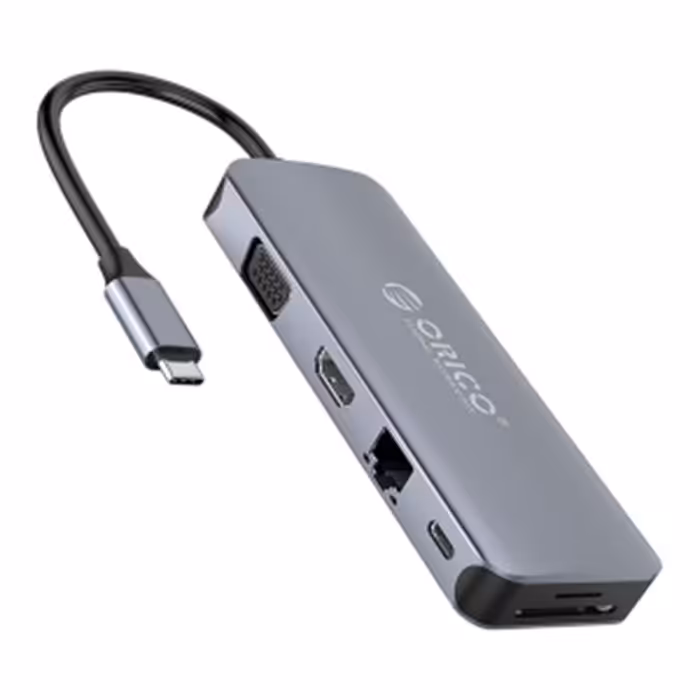 هاب آداپتور تایپ سی چند منظوره اوریکو ORICO Type-C(MC-U111P)11 in 1 multifunction docking station