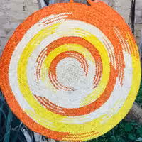 سفره حصیری زردونارنجی2