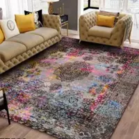 روفرشی مخمل شانل ترک طرح رنگین کمان 