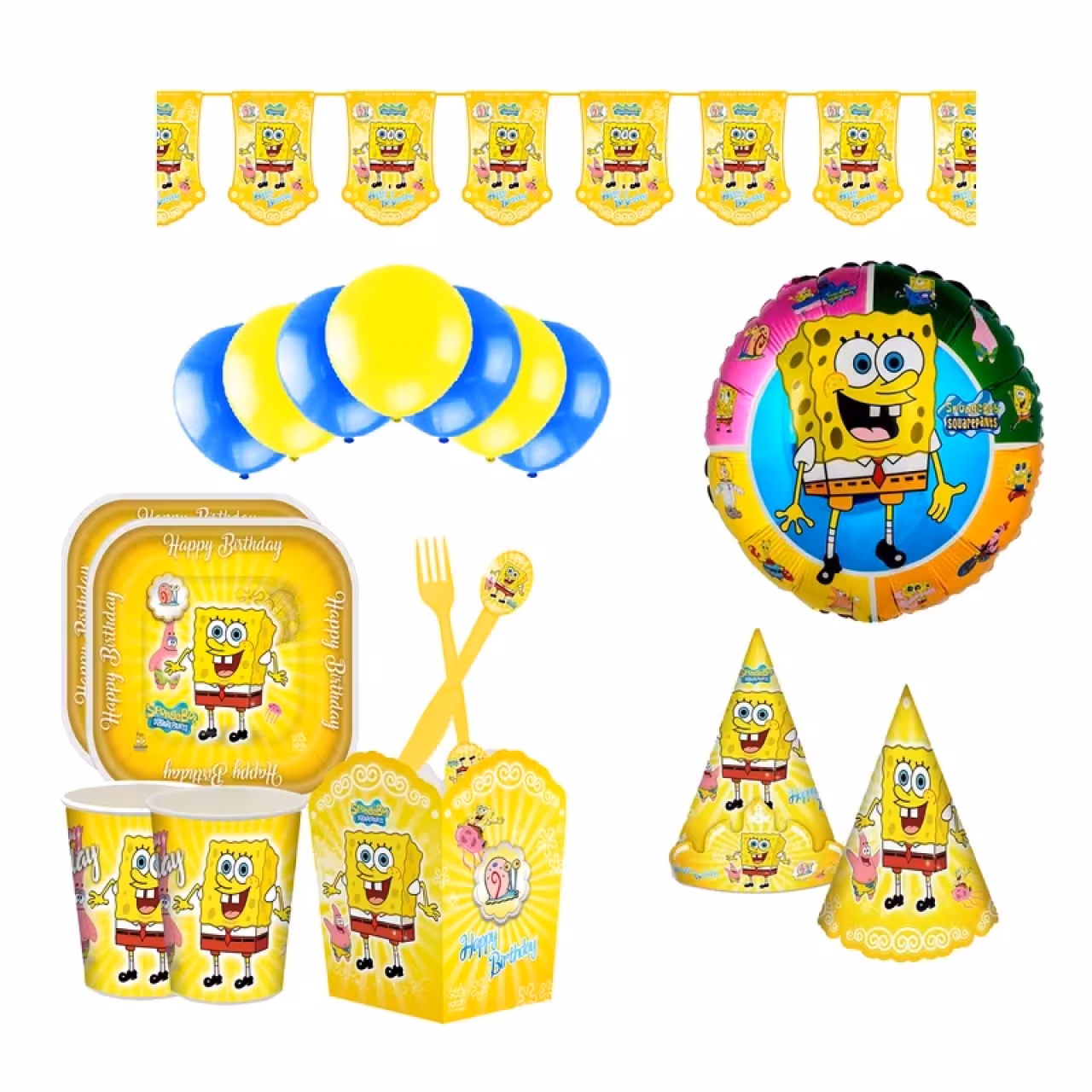 مجموعه 85 عددی تم تولد طرح باب اسفنجی