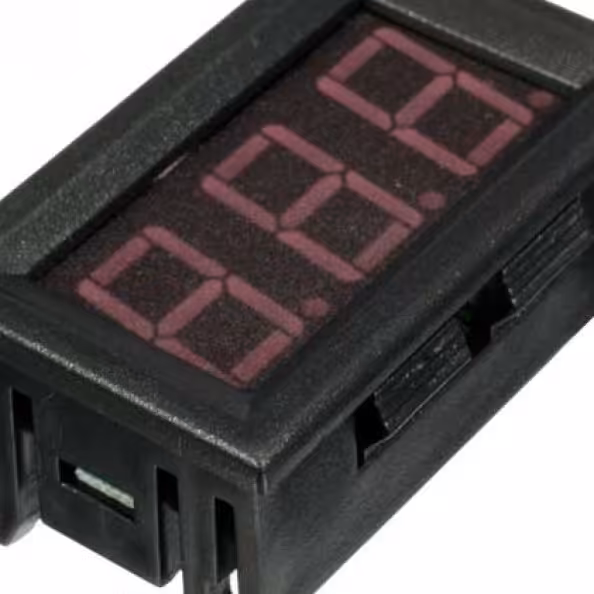 ماژول ولت متر روپنلی DC دو سیمه 4.5 الی 30 ولت سایز 0.56 اینچ  قرمز