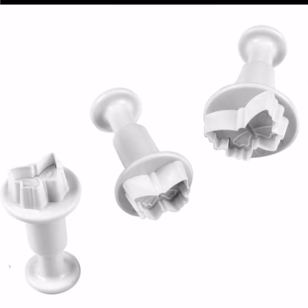 کاتر فشاری شیرینی پزی مدل پروانه مجموعه 3 عددی
