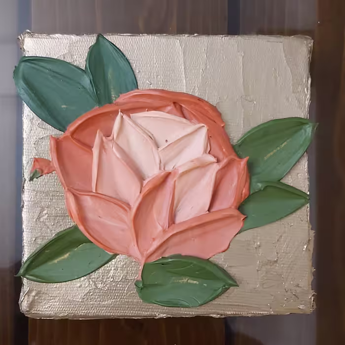 مینی تابلو برجسته گل