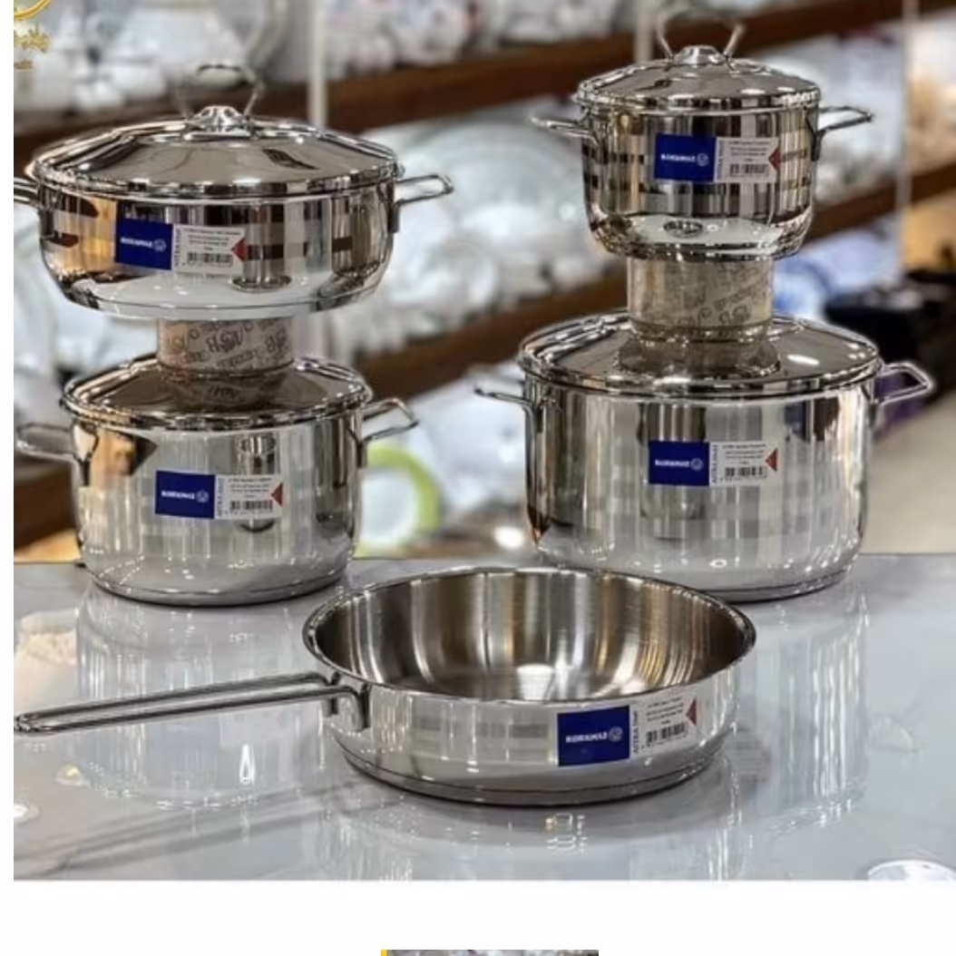 سرویس قابلمه استیل کرکمازمدل آسترا با ارسال رایگان