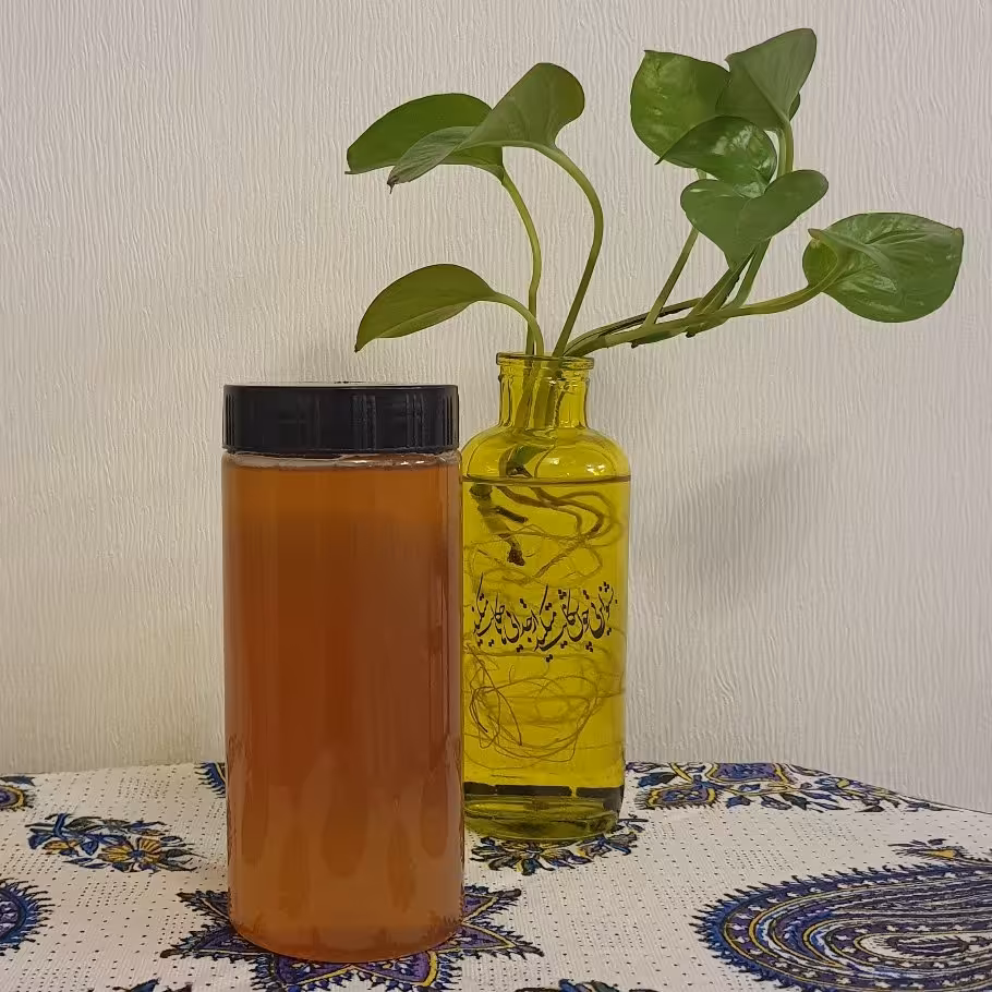 عسل گون 600 گرمی کاملاً خالص و طبیعی با برگه آزمایش