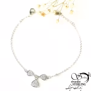 دستبند مثلثی نقره عیار925 کد 8426