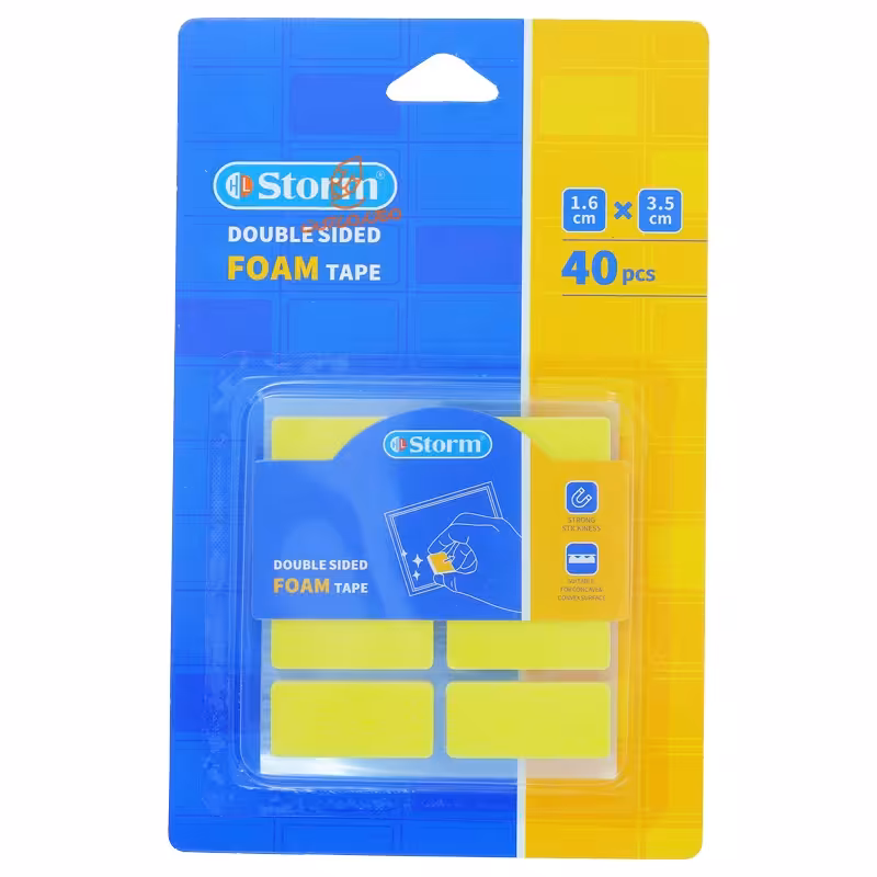 قیمت و خرید چسب دو طرفه فومی مستطیل 2313 استورم STORM