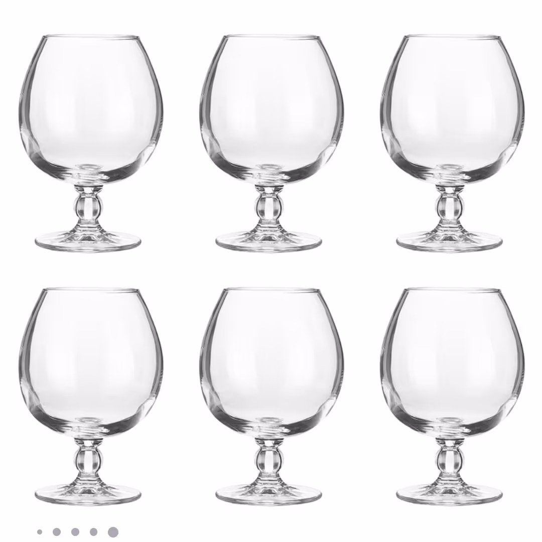 لیوان فانوسی  پاشاباغچه کد 44714 بسته 6عددی بی رنگ و شفاف