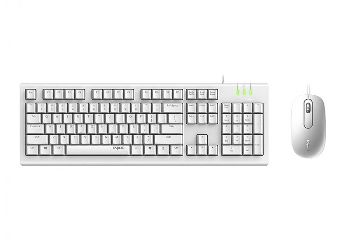 کیبورد و موس USB رپو مدل X120 ProX120Pro Wired Optical Mouse & Keyboard Combo