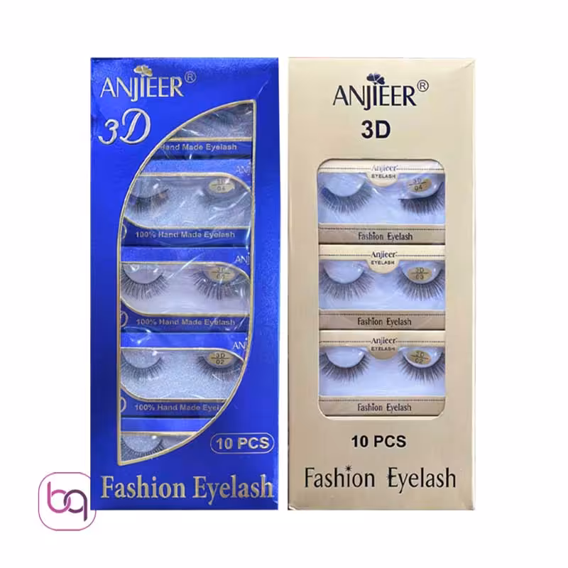 قیمت و خرید مژه مصنوعی سه بعدی آنجیر Anjieer نوع 3 - در 5 شماره - بانه گالری