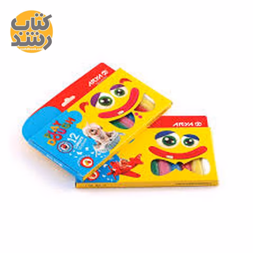 خمیر بازی 12 رنگ آریا جعبه مقوایی مدل 1058