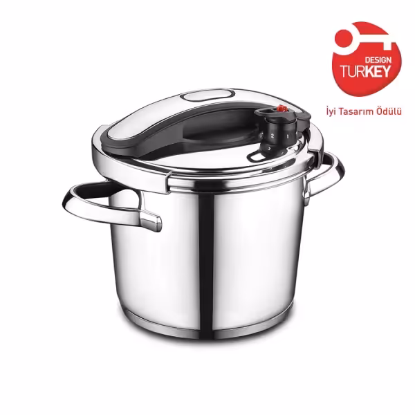 زودپز 6 لیتری کرکماز A163 (اصلی) مدل ورتکس Korkmaz Vertex Black