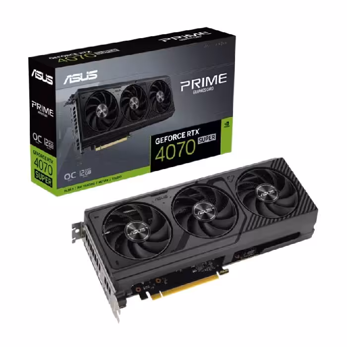کارت گرافیک ASUS PRIME GeForce RTX 4070 SUPER OC Edition 12GB | آی تی هوم