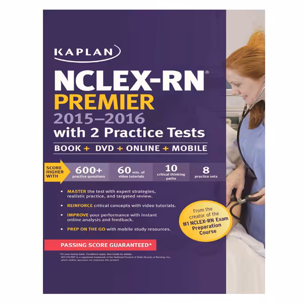 کتاب Kaplan NCLEX-RN Premier اثر Barbara Arnoldussen انتشارات Kaplan