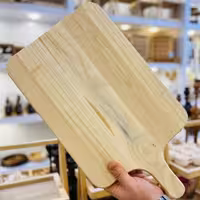 تخته گوشت و سِرو مستطیل جنگلی،  چوب طبیعی و ضخیم