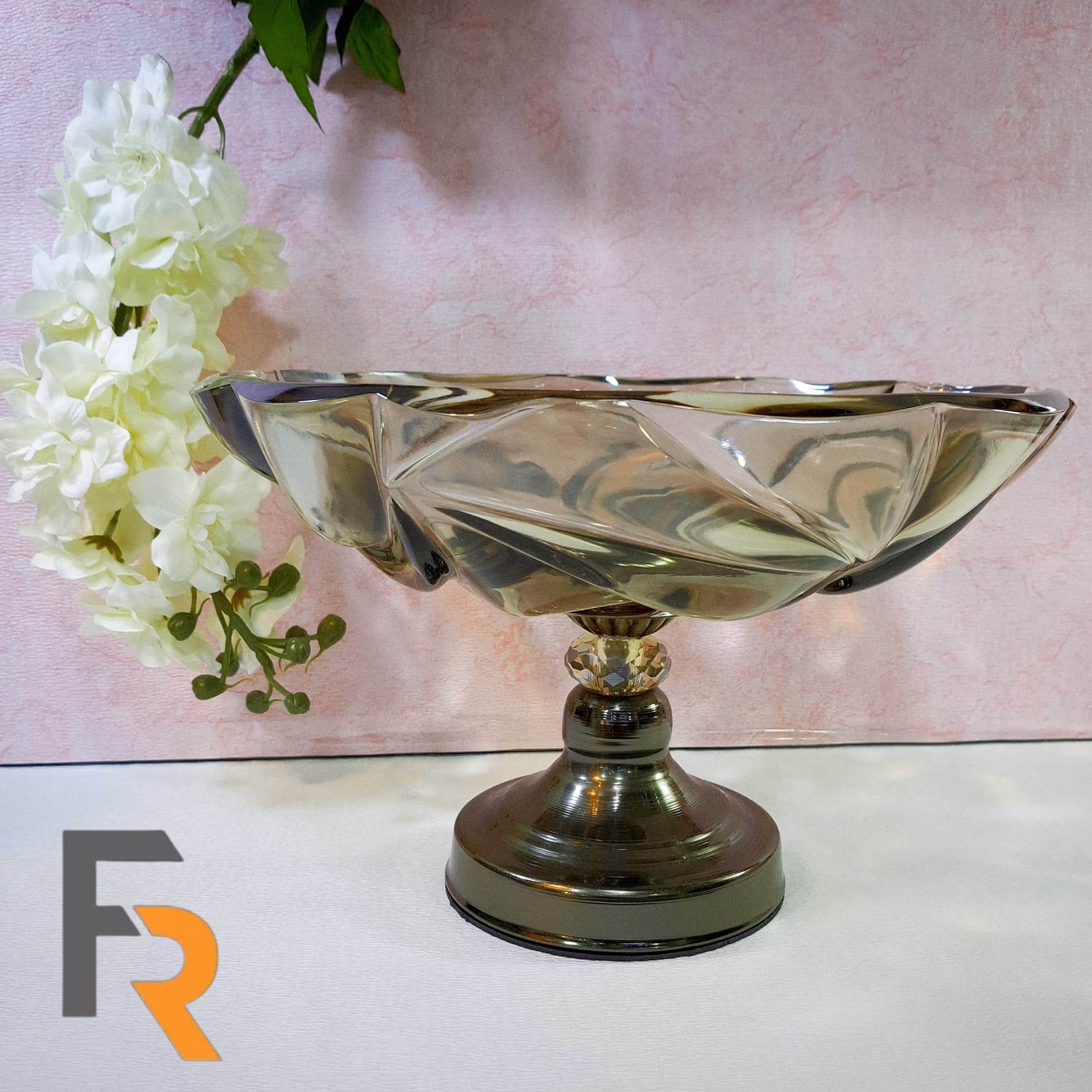 سرویس پذیرایی بلور  بوگاتی شامپاینی با پایه فلزی 